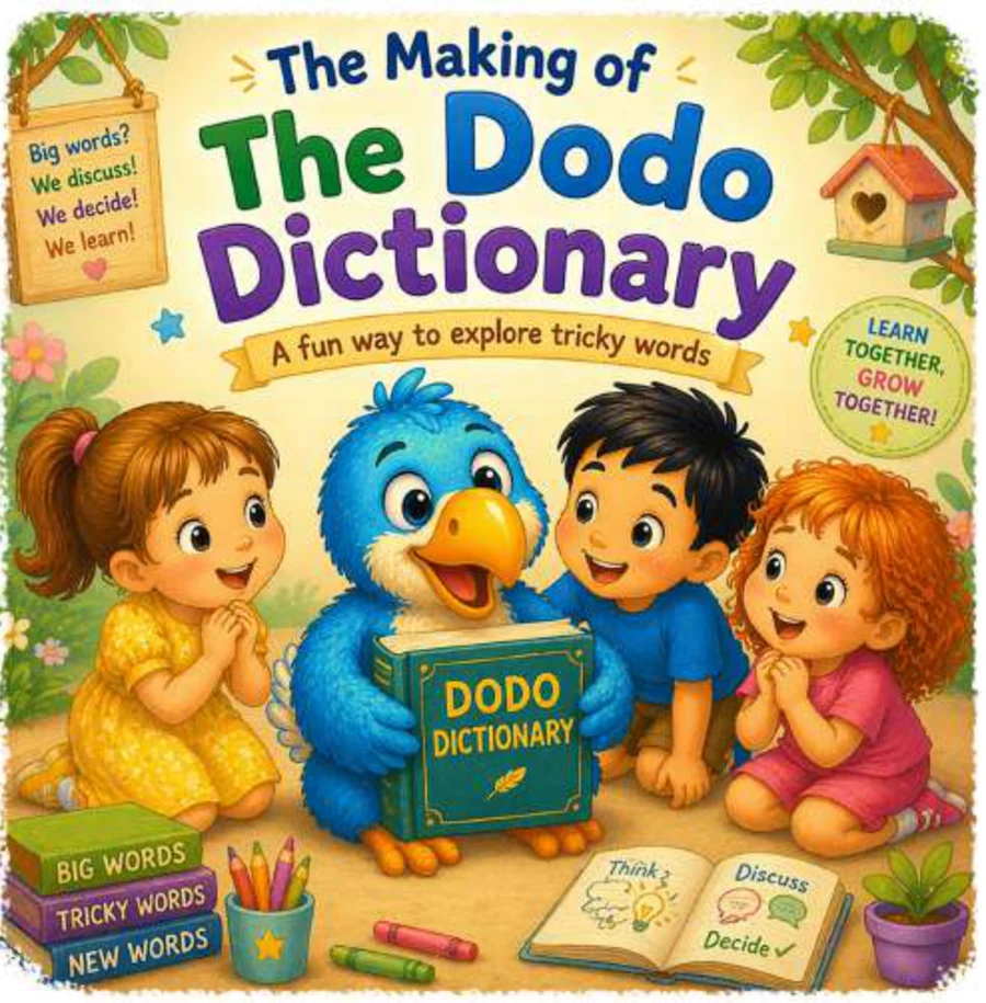 Published client book cover: The Making of the Dodo Dictionary
